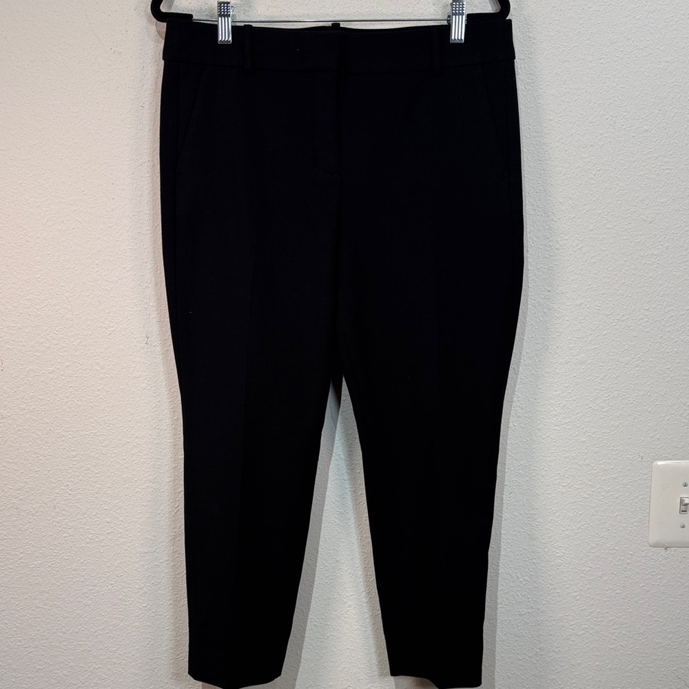 J. Crew Cameron Black Ankle Trousers size 12